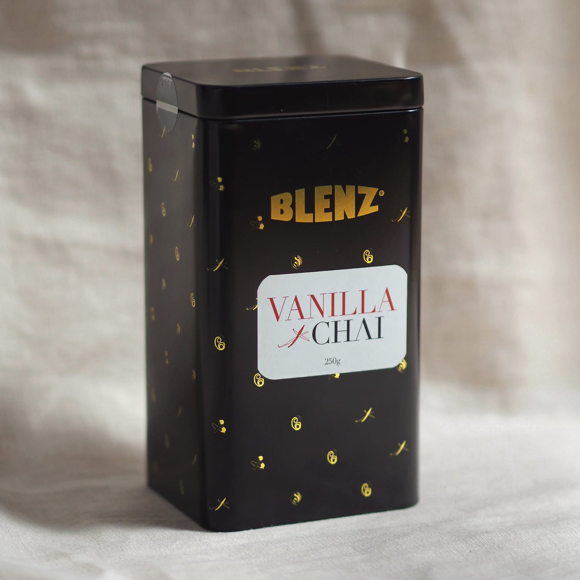 Vanilla Chai powder in 250g retail tin