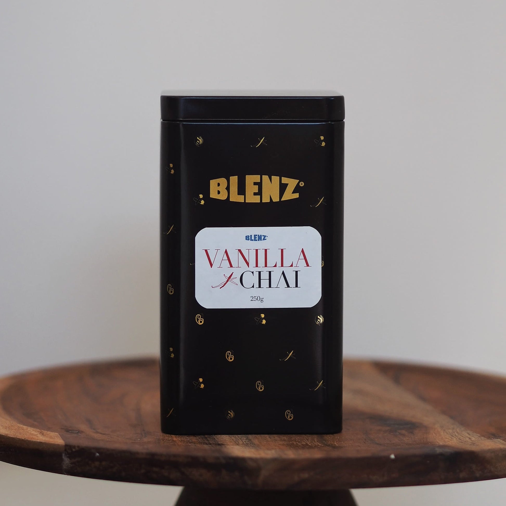 Vanilla Chai powder in 250g retail tin
